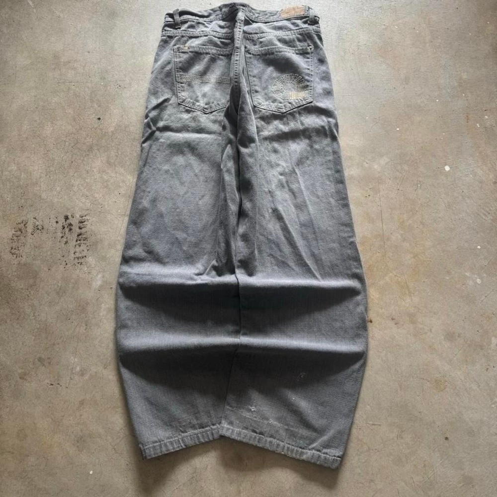 Baggy Akademiks Wide Leg Southpole Styl Y2K Vintage Denim Jeans Summer 40x32